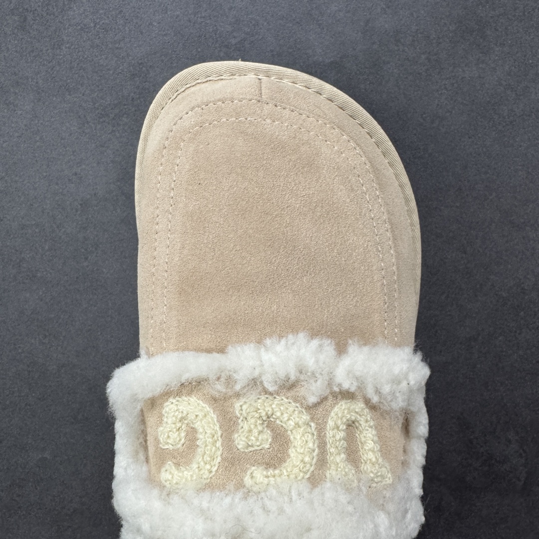 图片[8]-【代购版】UGG秋冬最新款OB938系列法式羊毛刺绣毛毛拖雪地靴 采用隆丰A级澳洲进口羊皮毛一体 品牌代工厂生产线 完全遵循ZP工艺流程 代工厂原厂版师 秉承无原鞋不开发 注重每一处细节 市面最正确版 发泡大底：轻便/耐用/柔韧 Sise：35 36 37 38 39 40-选品中心