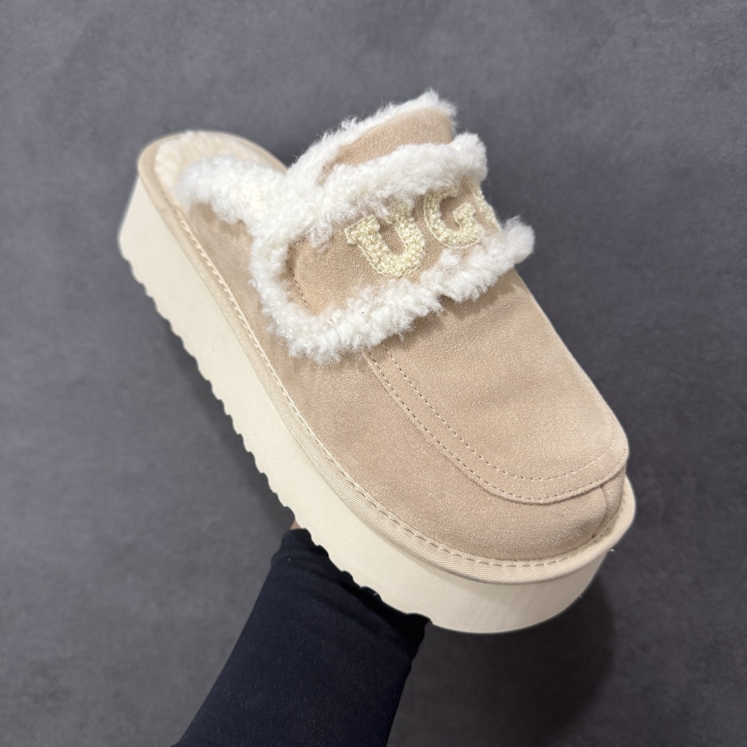 图片[3]-【代购版】UGG秋冬最新款OB938系列法式羊毛刺绣毛毛拖雪地靴 采用隆丰A级澳洲进口羊皮毛一体 品牌代工厂生产线 完全遵循ZP工艺流程 代工厂原厂版师 秉承无原鞋不开发 注重每一处细节 市面最正确版 发泡大底：轻便/耐用/柔韧 Sise：35 36 37 38 39 40-选品中心