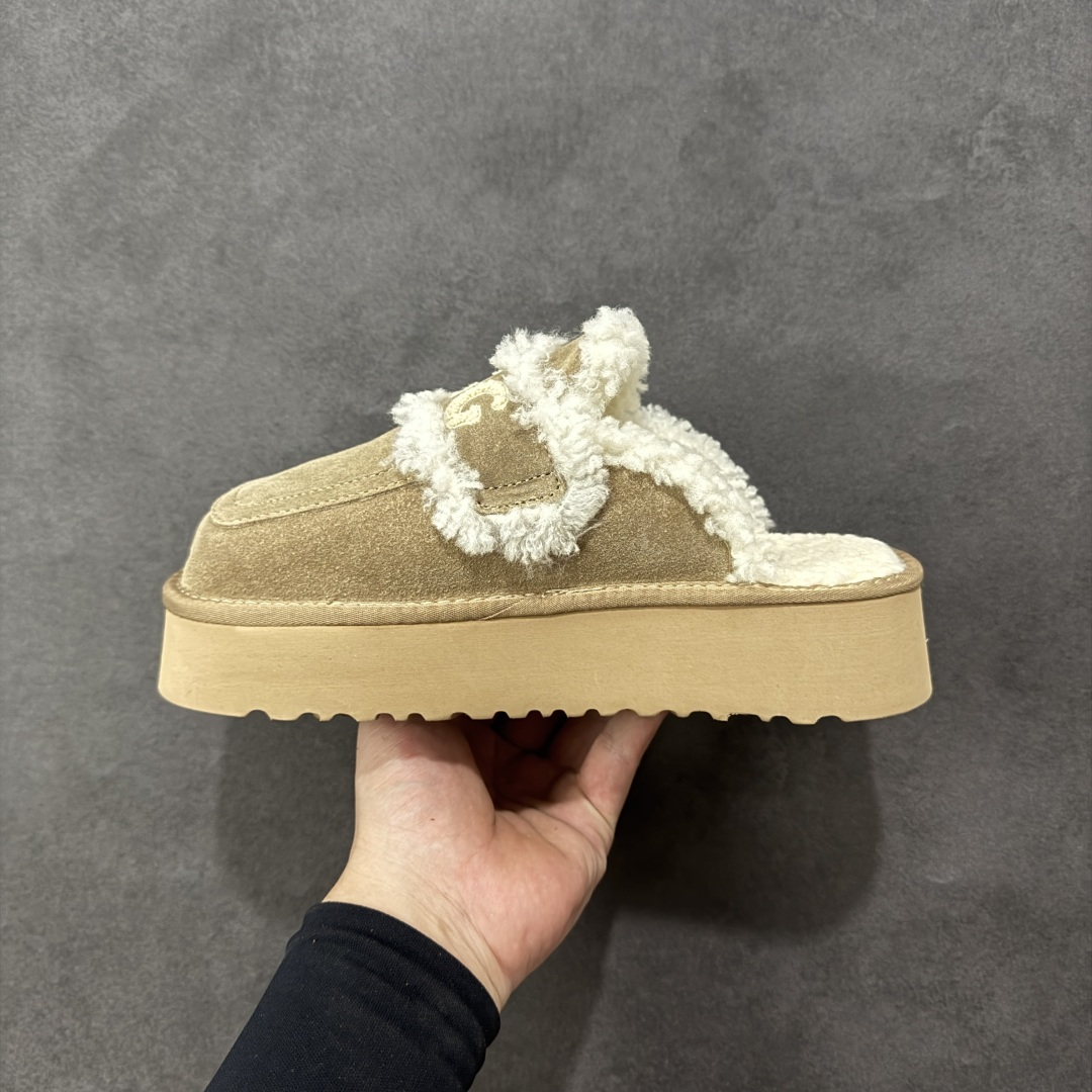 图片[2]-【代购版】UGG秋冬最新款OB938系列法式羊毛刺绣毛毛拖雪地靴 采用隆丰A级澳洲进口羊皮毛一体 品牌代工厂生产线 完全遵循ZP工艺流程 代工厂原厂版师 秉承无原鞋不开发 注重每一处细节 市面最正确版 发泡大底：轻便/耐用/柔韧 Sise：35 36 37 38 39 40-选品中心