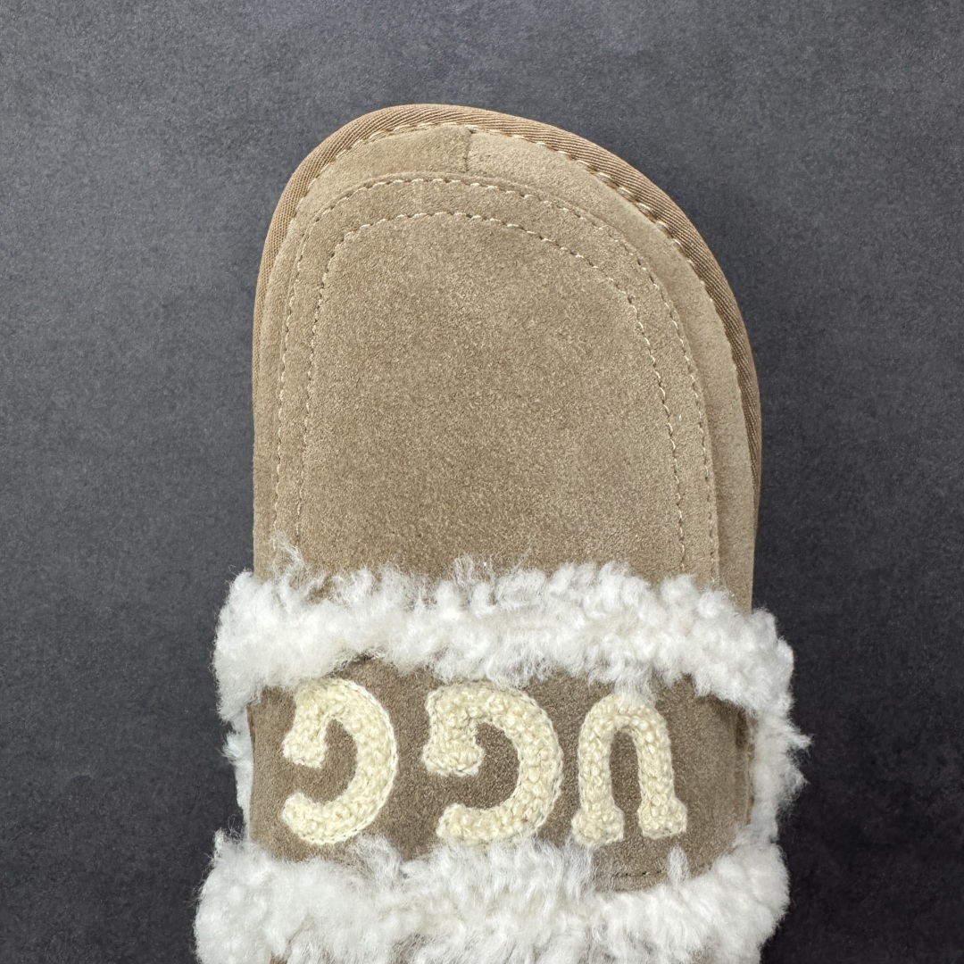 图片[8]-【代购版】UGG秋冬最新款OB938系列法式羊毛刺绣毛毛拖雪地靴 采用隆丰A级澳洲进口羊皮毛一体 品牌代工厂生产线 完全遵循ZP工艺流程 代工厂原厂版师 秉承无原鞋不开发 注重每一处细节 市面最正确版 发泡大底：轻便/耐用/柔韧 Sise：35 36 37 38 39 40-选品中心