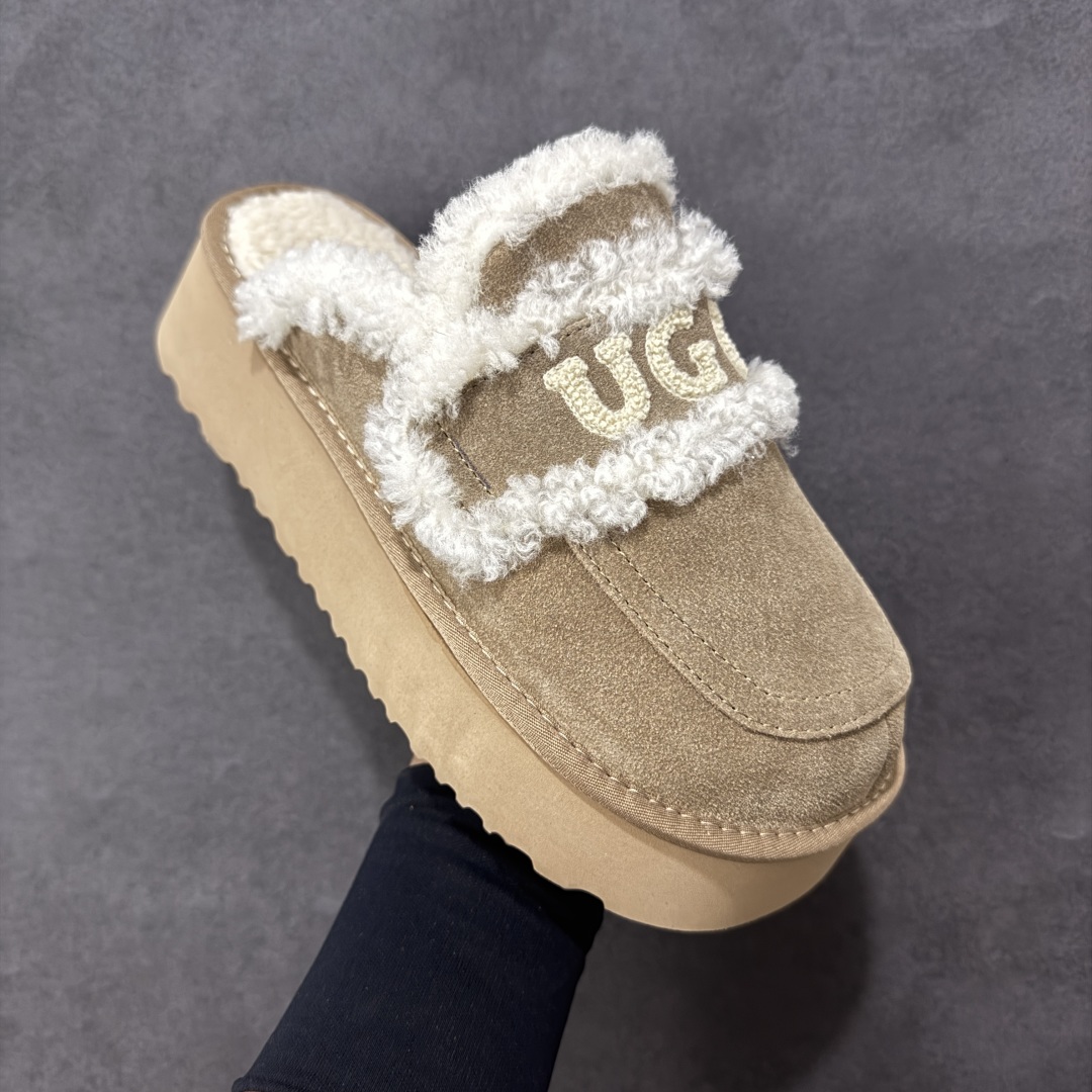 图片[3]-【代购版】UGG秋冬最新款OB938系列法式羊毛刺绣毛毛拖雪地靴 采用隆丰A级澳洲进口羊皮毛一体 品牌代工厂生产线 完全遵循ZP工艺流程 代工厂原厂版师 秉承无原鞋不开发 注重每一处细节 市面最正确版 发泡大底：轻便/耐用/柔韧 Sise：35 36 37 38 39 40-选品中心