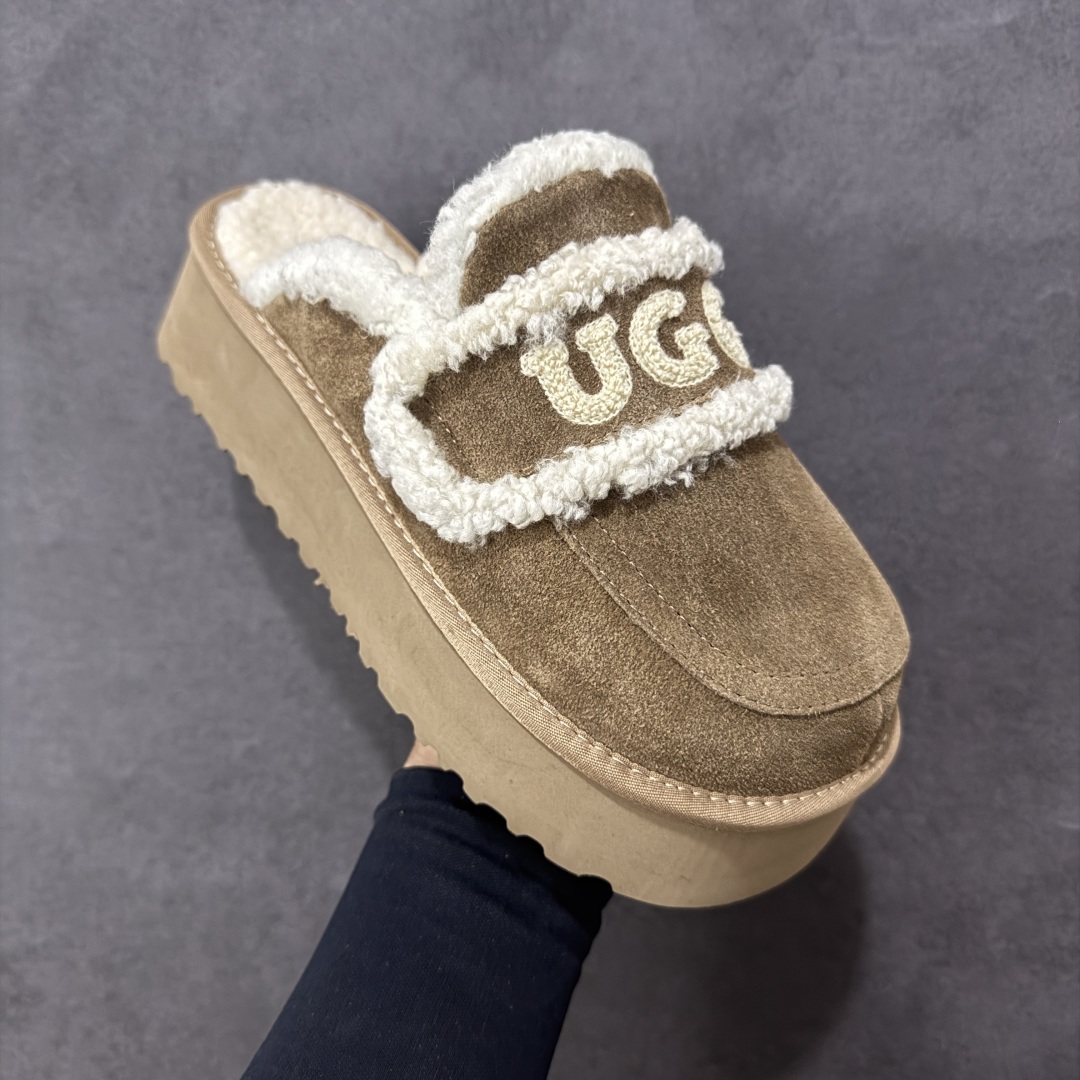图片[3]-【代购版】UGG秋冬最新款OB938系列法式羊毛刺绣毛毛拖雪地靴 采用隆丰A级澳洲进口羊皮毛一体 品牌代工厂生产线 完全遵循ZP工艺流程 代工厂原厂版师 秉承无原鞋不开发 注重每一处细节 市面最正确版 发泡大底：轻便/耐用/柔韧 Sise：35 36 37 38 39 40-选品中心