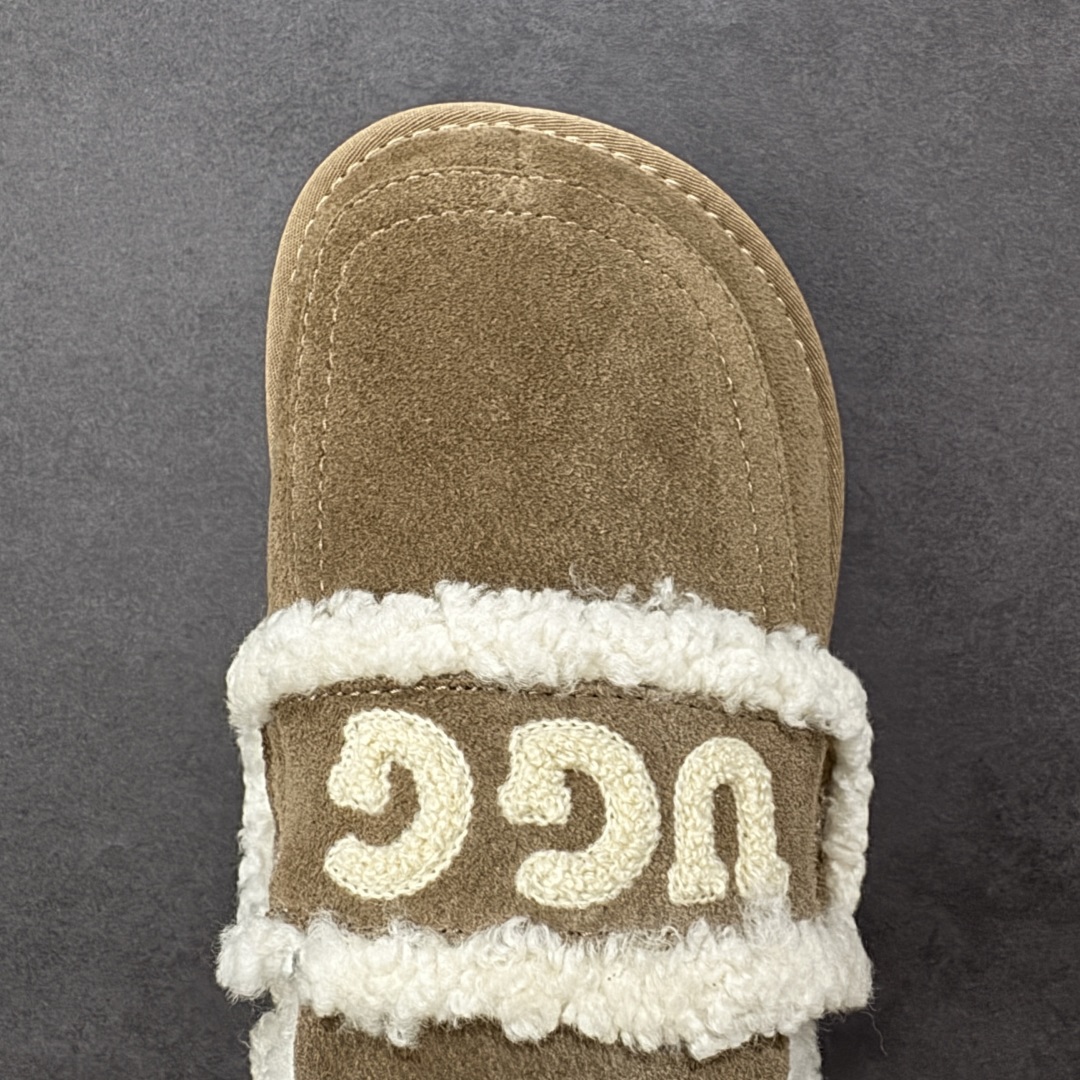 图片[8]-【代购版】UGG秋冬最新款OB938系列法式羊毛刺绣毛毛拖雪地靴 采用隆丰A级澳洲进口羊皮毛一体 品牌代工厂生产线 完全遵循ZP工艺流程 代工厂原厂版师 秉承无原鞋不开发 注重每一处细节 市面最正确版 发泡大底：轻便/耐用/柔韧 Sise：35 36 37 38 39 40-选品中心