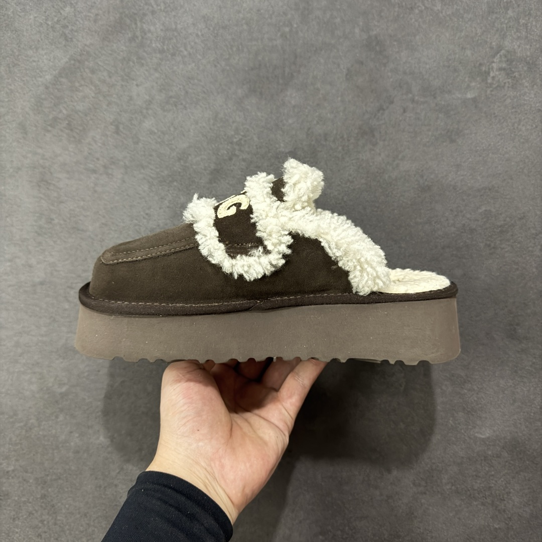 图片[2]-【代购版】UGG秋冬最新款OB938系列法式羊毛刺绣毛毛拖雪地靴 采用隆丰A级澳洲进口羊皮毛一体 品牌代工厂生产线 完全遵循ZP工艺流程 代工厂原厂版师 秉承无原鞋不开发 注重每一处细节 市面最正确版 发泡大底：轻便/耐用/柔韧 Sise：35 36 37 38 39 40-选品中心