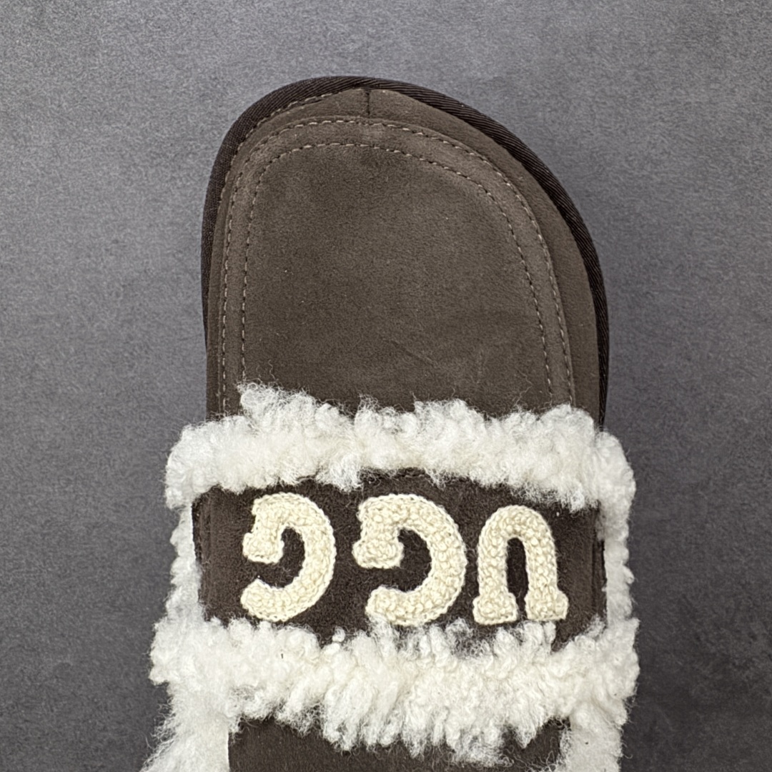 图片[8]-【代购版】UGG秋冬最新款OB938系列法式羊毛刺绣毛毛拖雪地靴 采用隆丰A级澳洲进口羊皮毛一体 品牌代工厂生产线 完全遵循ZP工艺流程 代工厂原厂版师 秉承无原鞋不开发 注重每一处细节 市面最正确版 发泡大底：轻便/耐用/柔韧 Sise：35 36 37 38 39 40-选品中心