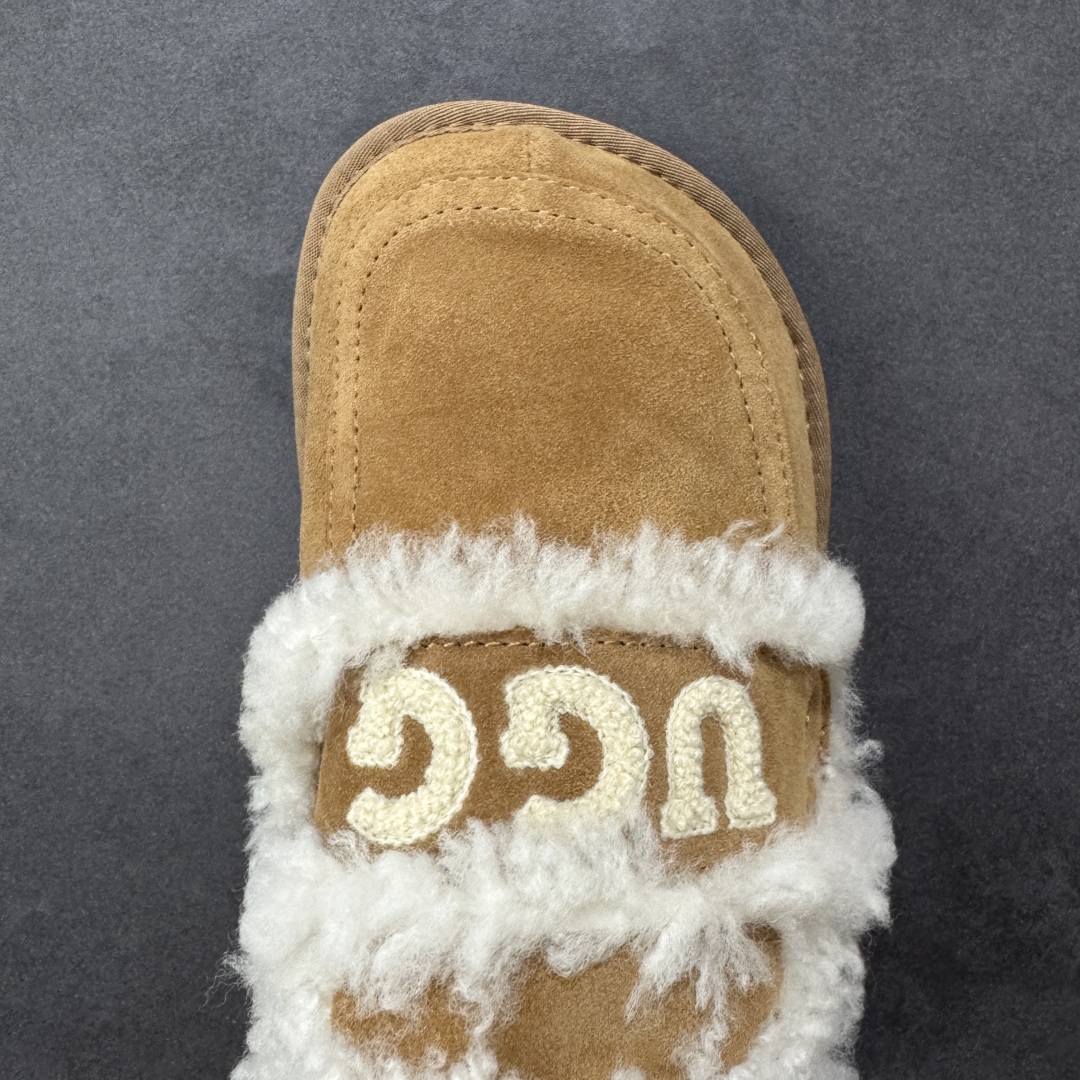 图片[8]-【代购版】UGG秋冬最新款OB938系列法式羊毛刺绣毛毛拖雪地靴 采用隆丰A级澳洲进口羊皮毛一体 品牌代工厂生产线 完全遵循ZP工艺流程 代工厂原厂版师 秉承无原鞋不开发 注重每一处细节 市面最正确版 发泡大底：轻便/耐用/柔韧 Sise：35 36 37 38 39 40-选品中心