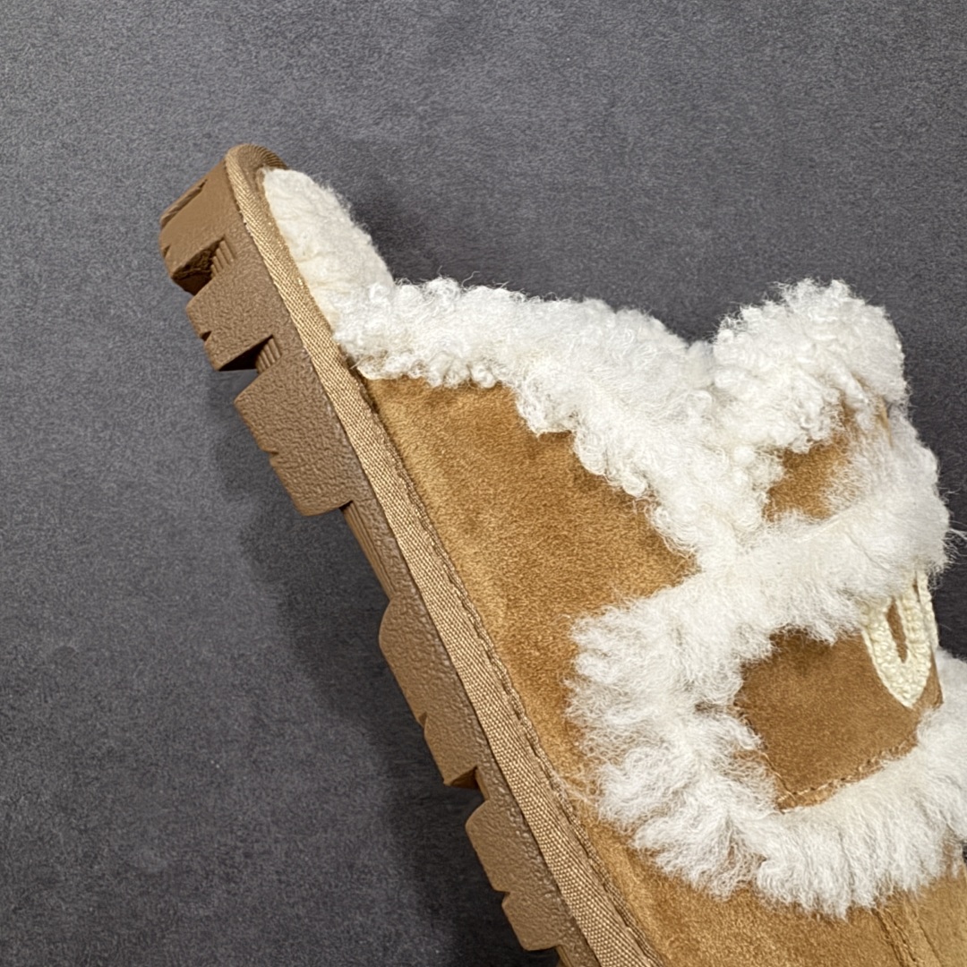 图片[6]-【代购版】UGG秋冬最新款OB938系列法式羊毛刺绣毛毛拖雪地靴 采用隆丰A级澳洲进口羊皮毛一体 品牌代工厂生产线 完全遵循ZP工艺流程 代工厂原厂版师 秉承无原鞋不开发 注重每一处细节 市面最正确版 发泡大底：轻便/耐用/柔韧 Sise：35 36 37 38 39 40-选品中心