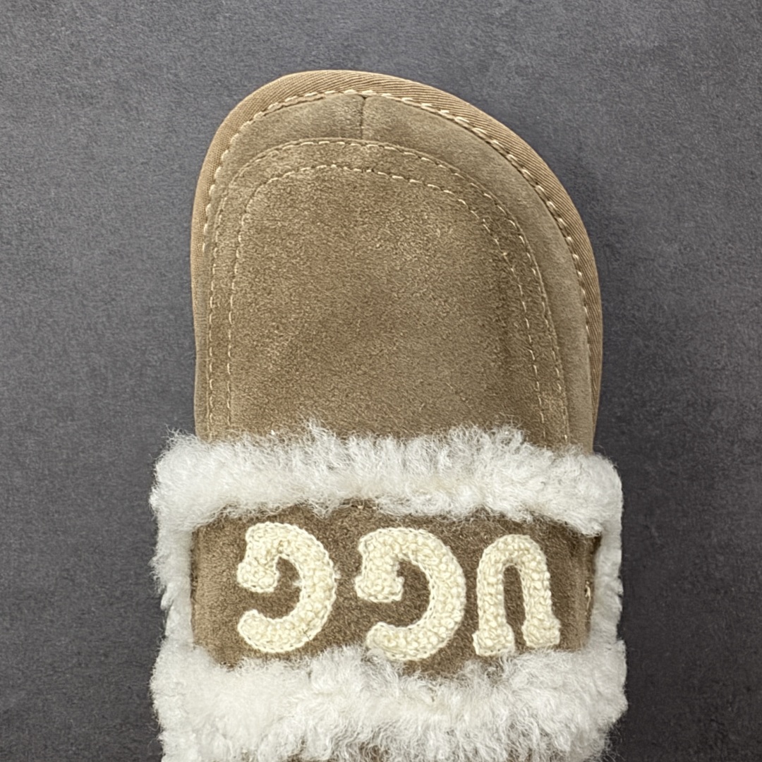 图片[8]-【代购版】UGG秋冬最新款OB938系列法式羊毛刺绣毛毛拖雪地靴 采用隆丰A级澳洲进口羊皮毛一体 品牌代工厂生产线 完全遵循ZP工艺流程 代工厂原厂版师 秉承无原鞋不开发 注重每一处细节 市面最正确版 发泡大底：轻便/耐用/柔韧 Sise：35 36 37 38 39 40-选品中心