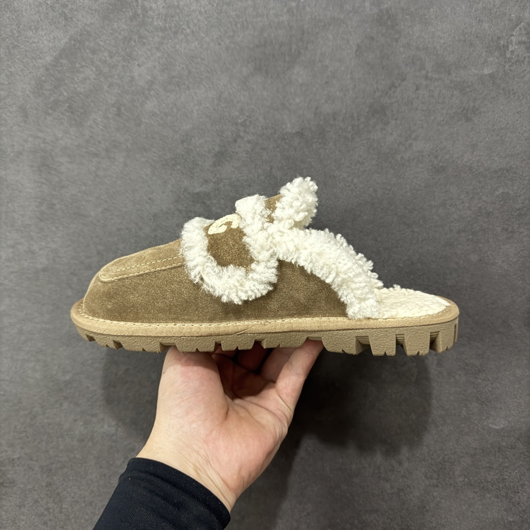图片[2]-【代购版】UGG秋冬最新款OB938系列法式羊毛刺绣毛毛拖雪地靴 采用隆丰A级澳洲进口羊皮毛一体 品牌代工厂生产线 完全遵循ZP工艺流程 代工厂原厂版师 秉承无原鞋不开发 注重每一处细节 市面最正确版 发泡大底：轻便/耐用/柔韧 Sise：35 36 37 38 39 40-选品中心