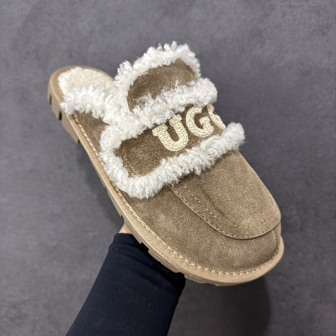 图片[3]-【代购版】UGG秋冬最新款OB938系列法式羊毛刺绣毛毛拖雪地靴 采用隆丰A级澳洲进口羊皮毛一体 品牌代工厂生产线 完全遵循ZP工艺流程 代工厂原厂版师 秉承无原鞋不开发 注重每一处细节 市面最正确版 发泡大底：轻便/耐用/柔韧 Sise：35 36 37 38 39 40-选品中心