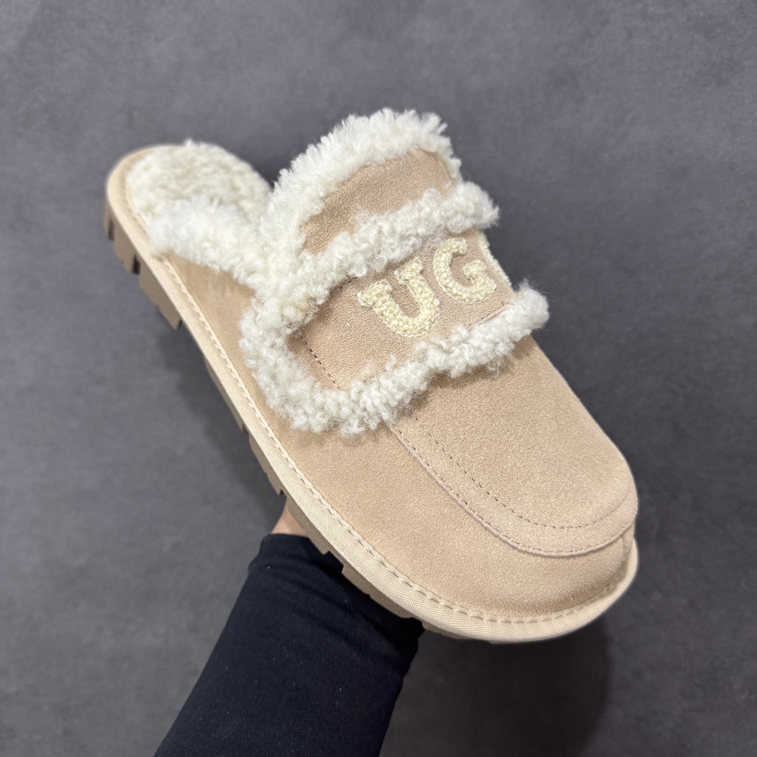 图片[3]-【代购版】UGG秋冬最新款OB938系列法式羊毛刺绣毛毛拖雪地靴 采用隆丰A级澳洲进口羊皮毛一体 品牌代工厂生产线 完全遵循ZP工艺流程 代工厂原厂版师 秉承无原鞋不开发 注重每一处细节 市面最正确版 发泡大底：轻便/耐用/柔韧 Sise：35 36 37 38 39 40-选品中心