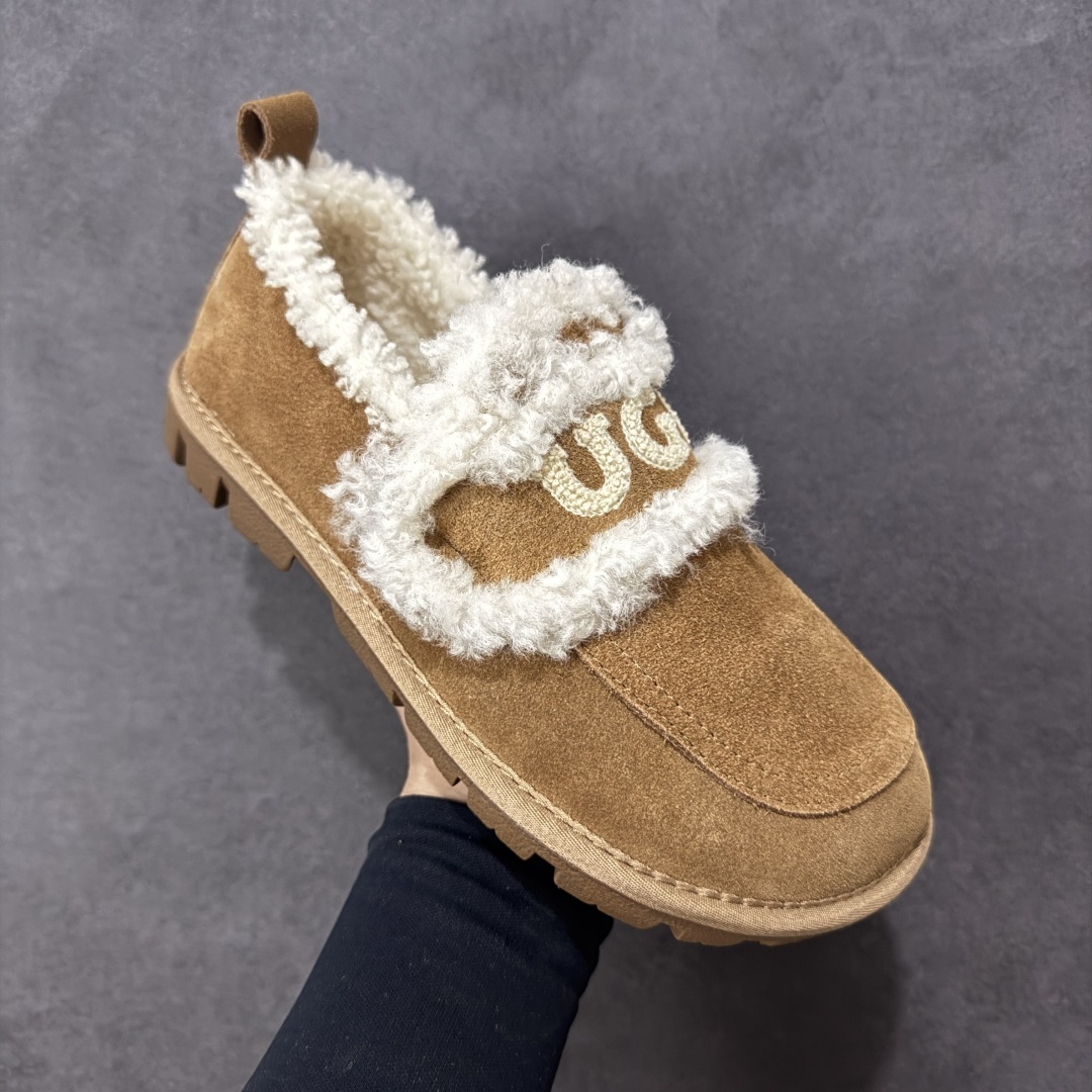 图片[3]-【代购版】UGG秋冬最新款OB938系列法式羊毛刺绣毛毛拖雪地靴 采用隆丰A级澳洲进口羊皮毛一体 品牌代工厂生产线 完全遵循ZP工艺流程 代工厂原厂版师 秉承无原鞋不开发 注重每一处细节 市面最正确版 发泡大底：轻便/耐用/柔韧 Sise：35 36 37 38 39 40-选品中心