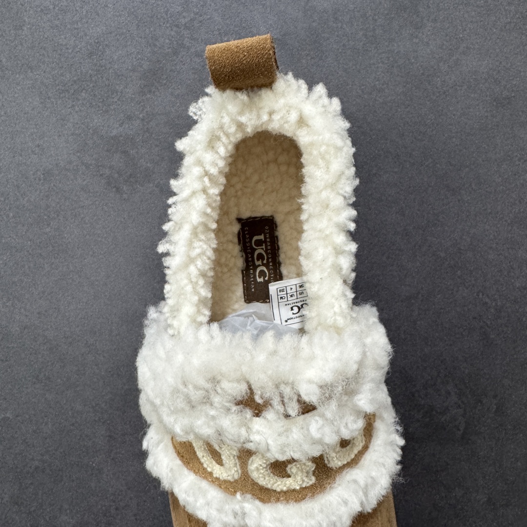 图片[7]-【代购版】UGG秋冬最新款OB938系列法式羊毛刺绣毛毛拖雪地靴 采用隆丰A级澳洲进口羊皮毛一体 品牌代工厂生产线 完全遵循ZP工艺流程 代工厂原厂版师 秉承无原鞋不开发 注重每一处细节 市面最正确版 发泡大底：轻便/耐用/柔韧 Sise：35 36 37 38 39 40-选品中心