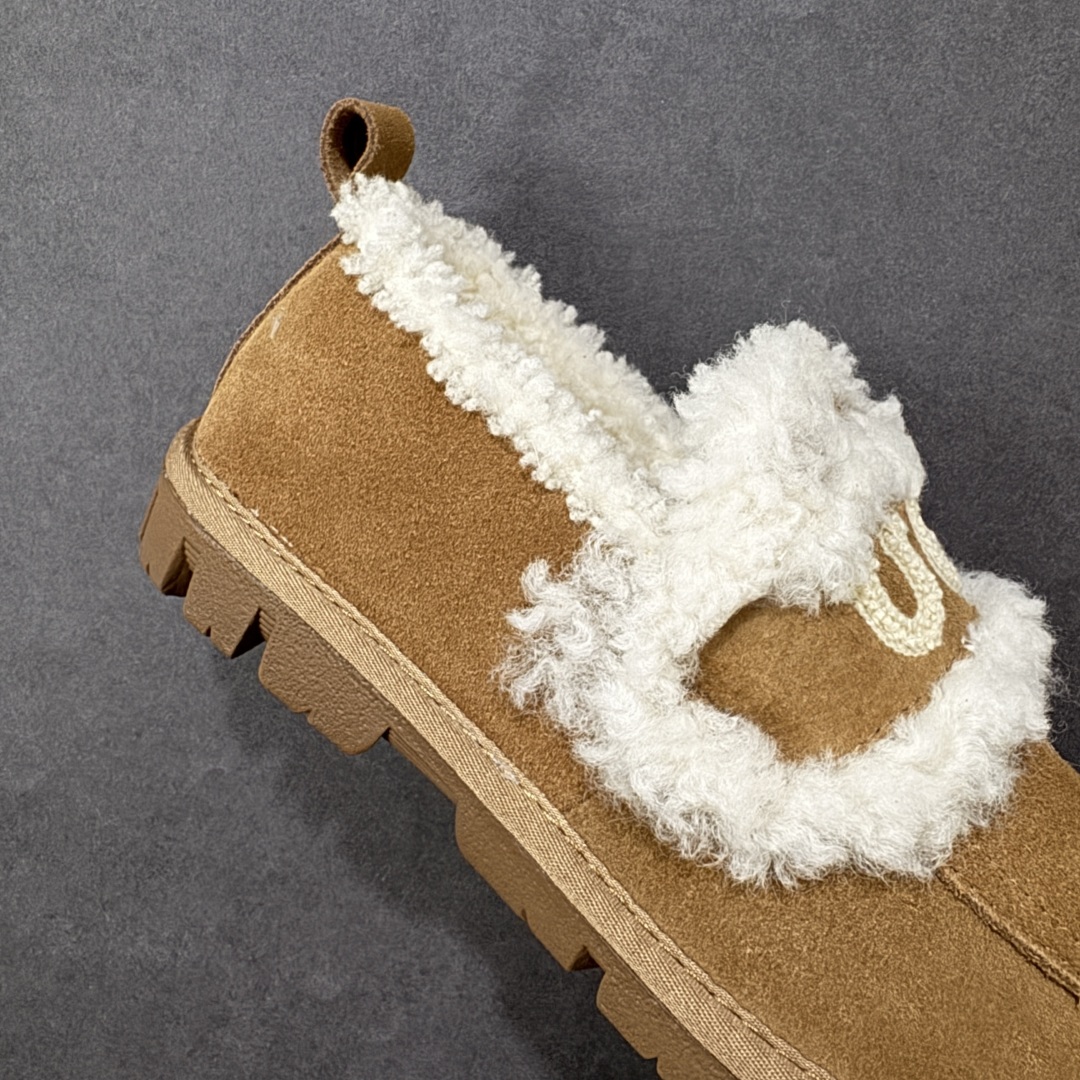 图片[6]-【代购版】UGG秋冬最新款OB938系列法式羊毛刺绣毛毛拖雪地靴 采用隆丰A级澳洲进口羊皮毛一体 品牌代工厂生产线 完全遵循ZP工艺流程 代工厂原厂版师 秉承无原鞋不开发 注重每一处细节 市面最正确版 发泡大底：轻便/耐用/柔韧 Sise：35 36 37 38 39 40-选品中心