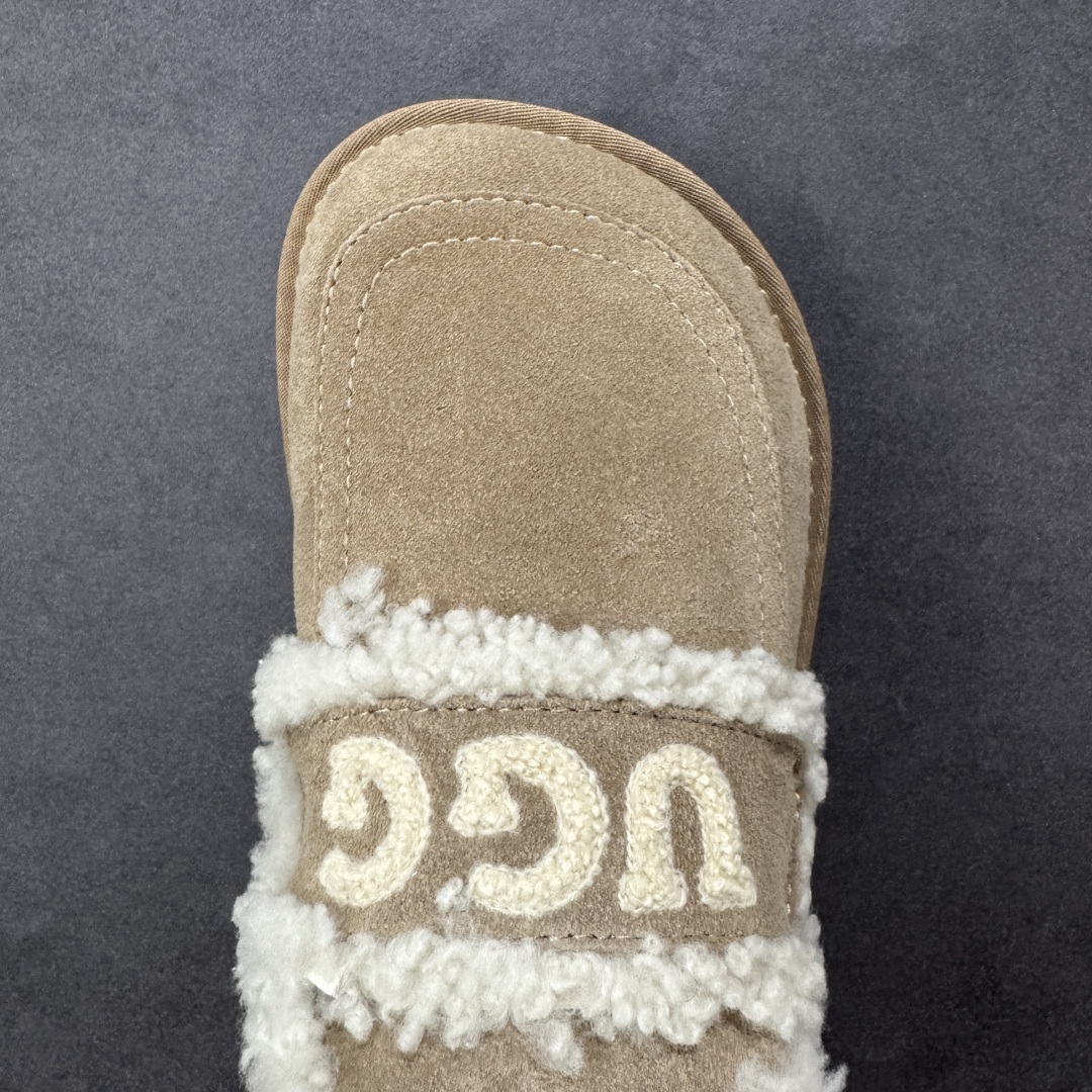 图片[8]-【代购版】UGG秋冬最新款OB938系列法式羊毛刺绣毛毛拖雪地靴 采用隆丰A级澳洲进口羊皮毛一体 品牌代工厂生产线 完全遵循ZP工艺流程 代工厂原厂版师 秉承无原鞋不开发 注重每一处细节 市面最正确版 发泡大底：轻便/耐用/柔韧 Sise：35 36 37 38 39 40-选品中心