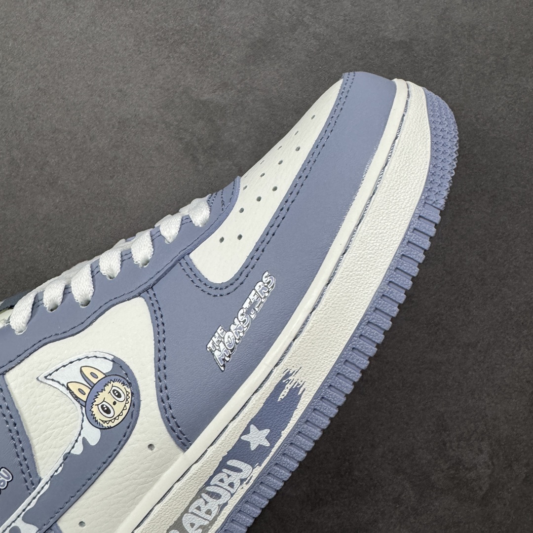 图片[5]-【定制版】NIke Air Force 1 \’07 Low “灰蓝涂鸦拉布布”空军一号 低帮 运动鞋 休闲鞋 折边针车 工艺难度大 原楦头原纸板 原装鞋盒 定制五金配件 内置全掌气垫 原厂鞋底 货号：KJ5188-004 尺码：36 36.5 37.5 38 38.5 39 40 40.5 41 42 42.5 43 44 44.5 45 编码：HXSA310320-选品中心