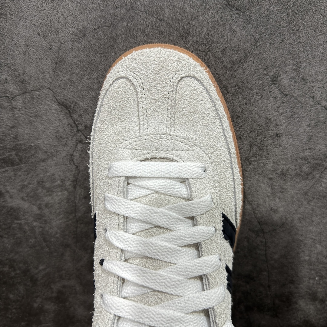 图片[5]-【Top纯原版】Adidas Handball Spezial 阿迪达斯经典款牛皮复古休闲板鞋 米白黑生胶 IF6562 原厂原档案开发出品 皮料切割干净无任何毛边 鞋型细节完美 超高清洁度 市场最高版本 尺码：35.5 36 36.5 37 38 38.5 39 40 40.5 41 42 42.5 43 44 44.5 45-选品中心