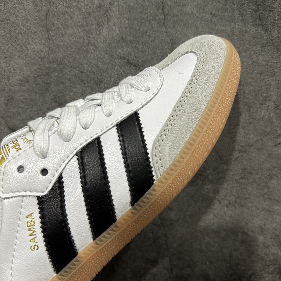 图片[6]-【正确版】Adidas Originals Samba Decon\”Cloud White\”桑巴超薄软皮版系列绅士德训足球风百搭低帮休闲运动板鞋“单层皮白黑升级底” 货号：IF0642 尺码：35.5-45-选品中心