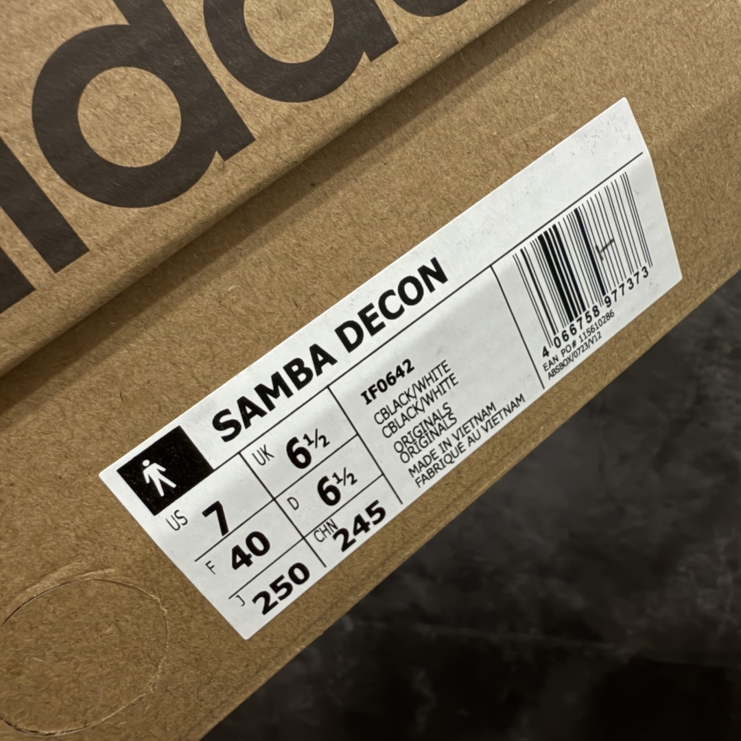 图片[9]-【正确版】Adidas Originals Samba Decon\”Cloud White\”桑巴超薄软皮版系列绅士德训足球风百搭低帮休闲运动板鞋“单层皮白黑升级底” 货号：IF0642 尺码：35.5-45-选品中心