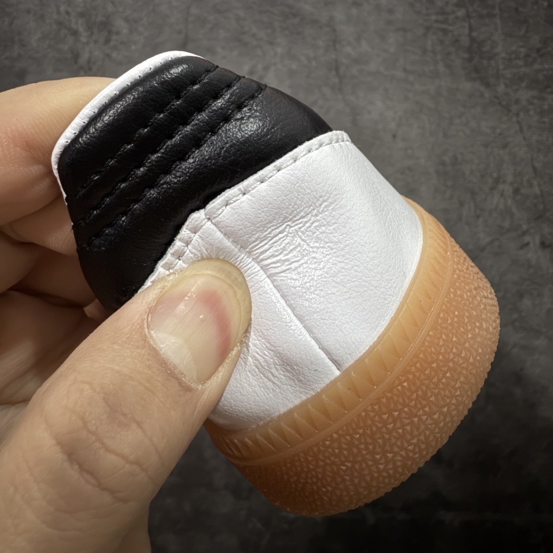 图片[2]-【正确版】Adidas Originals Samba Decon\”Cloud White\”桑巴超薄软皮版系列绅士德训足球风百搭低帮休闲运动板鞋“单层皮白黑升级底” 货号：IF0642 尺码：35.5-45-选品中心