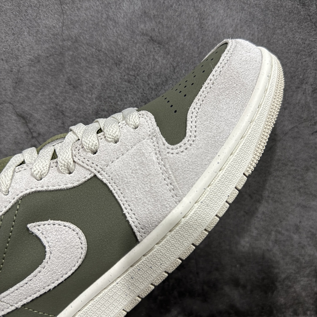 图片[6]-【DT纯原】Air Jordan Low AJ1 乔1灰绿 低帮文化休闲运动板鞋 HV4089-201  市面中低帮最具代表性版本没有之一 口碑大厂出品 品控大底版型不断改良更新 全套原纸板楦头开发 确保原汁原味 完美呈现版型 完美零毛边处理 原厂内置全掌气垫 价格定位良心 平台专用代工流水线出品 一眼公司既视感 拿到手的一瞬间就与众不同 碾压市面所有版本 全部原鞋开发 每一个配色都会采购原鞋确认细节 打破市面看图做货无好货之说 尺码：35.5-46-选品中心