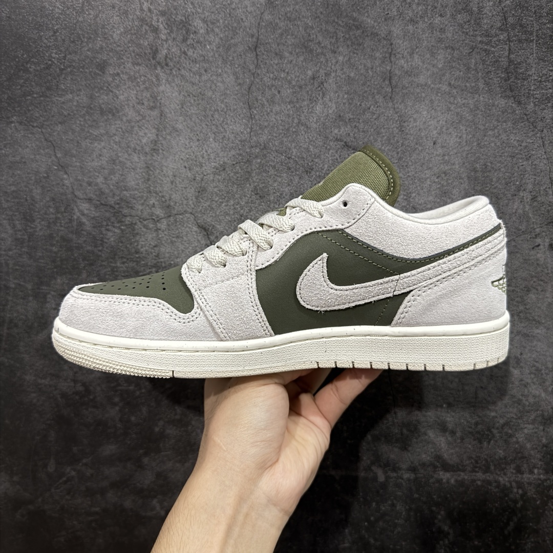 图片[2]-【DT纯原】Air Jordan Low AJ1 乔1灰绿 低帮文化休闲运动板鞋 HV4089-201  市面中低帮最具代表性版本没有之一 口碑大厂出品 品控大底版型不断改良更新 全套原纸板楦头开发 确保原汁原味 完美呈现版型 完美零毛边处理 原厂内置全掌气垫 价格定位良心 平台专用代工流水线出品 一眼公司既视感 拿到手的一瞬间就与众不同 碾压市面所有版本 全部原鞋开发 每一个配色都会采购原鞋确认细节 打破市面看图做货无好货之说 尺码：35.5-46-选品中心