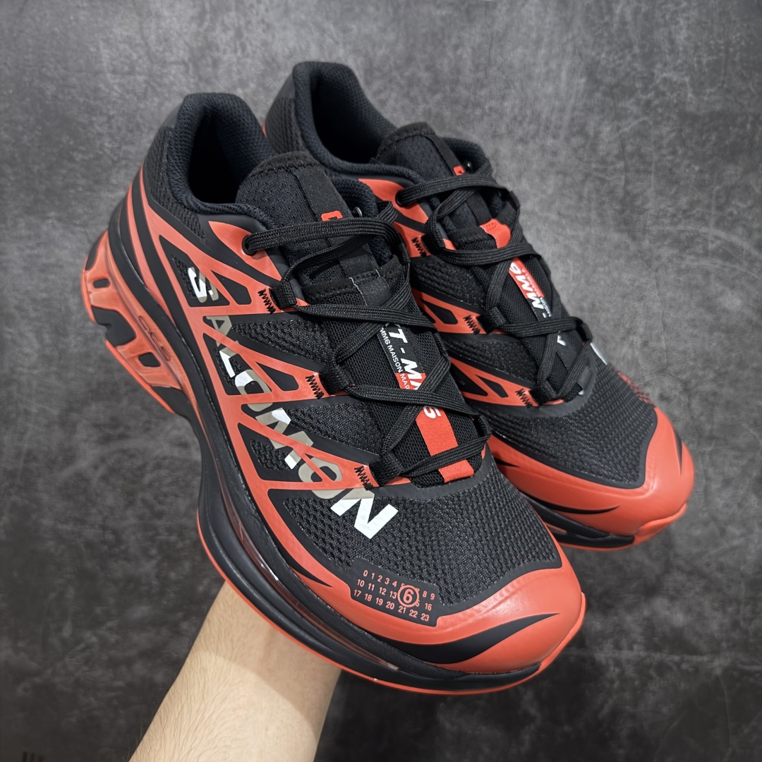 【纯原版】 MM6 Maison Margiela x SALOMON 萨洛蒙 XT-6网布绒面革 舒适 低帮 生活休闲鞋 男女款 黑红 纯原外贸平台特供订单 全套原纸板楦头开发 原厂特供网布配套加持 确保原汁原味 完美呈现版型 原档数据独家私模五层组合大底 原装Ortholite轻量化鞋垫 原厂TPU锁扣 进口港宝加持 后跟自然饱满 还原公司包裹性 尺码: 36-45-选品中心