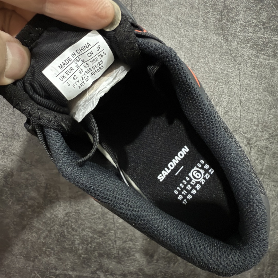 图片[7]-【纯原版】 MM6 Maison Margiela x SALOMON 萨洛蒙 XT-6网布绒面革 舒适 低帮 生活休闲鞋 男女款 黑红 纯原外贸平台特供订单 全套原纸板楦头开发 原厂特供网布配套加持 确保原汁原味 完美呈现版型 原档数据独家私模五层组合大底 原装Ortholite轻量化鞋垫 原厂TPU锁扣 进口港宝加持 后跟自然饱满 还原公司包裹性 尺码： 36-45-选品中心
