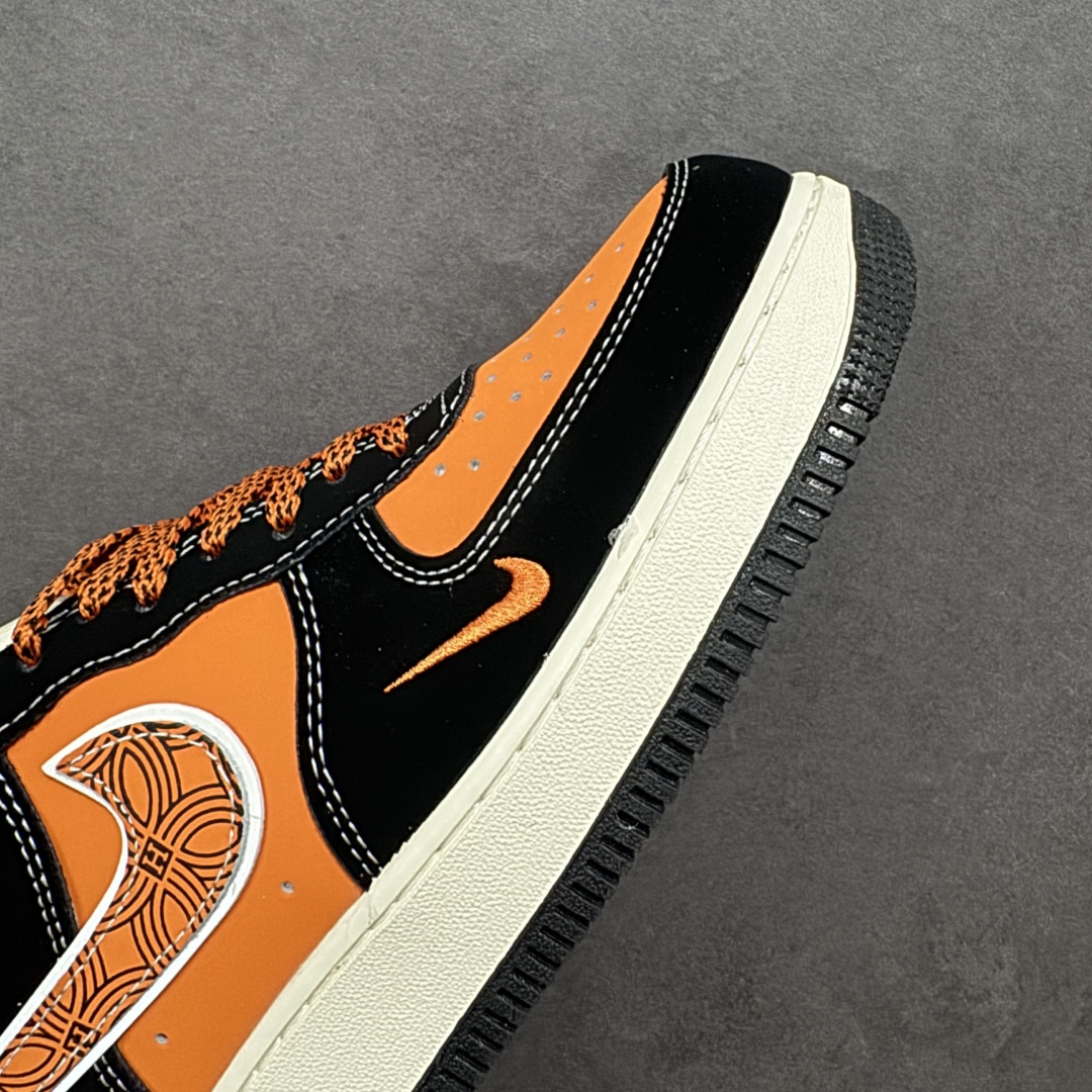 图片[5]-【定制版】Nike Air Force 1 07 HERMES 联名 黑橙 货号：XL1979-112 尺码：36 36.5 37.5 38 38.5 39 40 40.5 41 42 42.5 43 44 44.5 45 编码：HXSA310320-选品中心