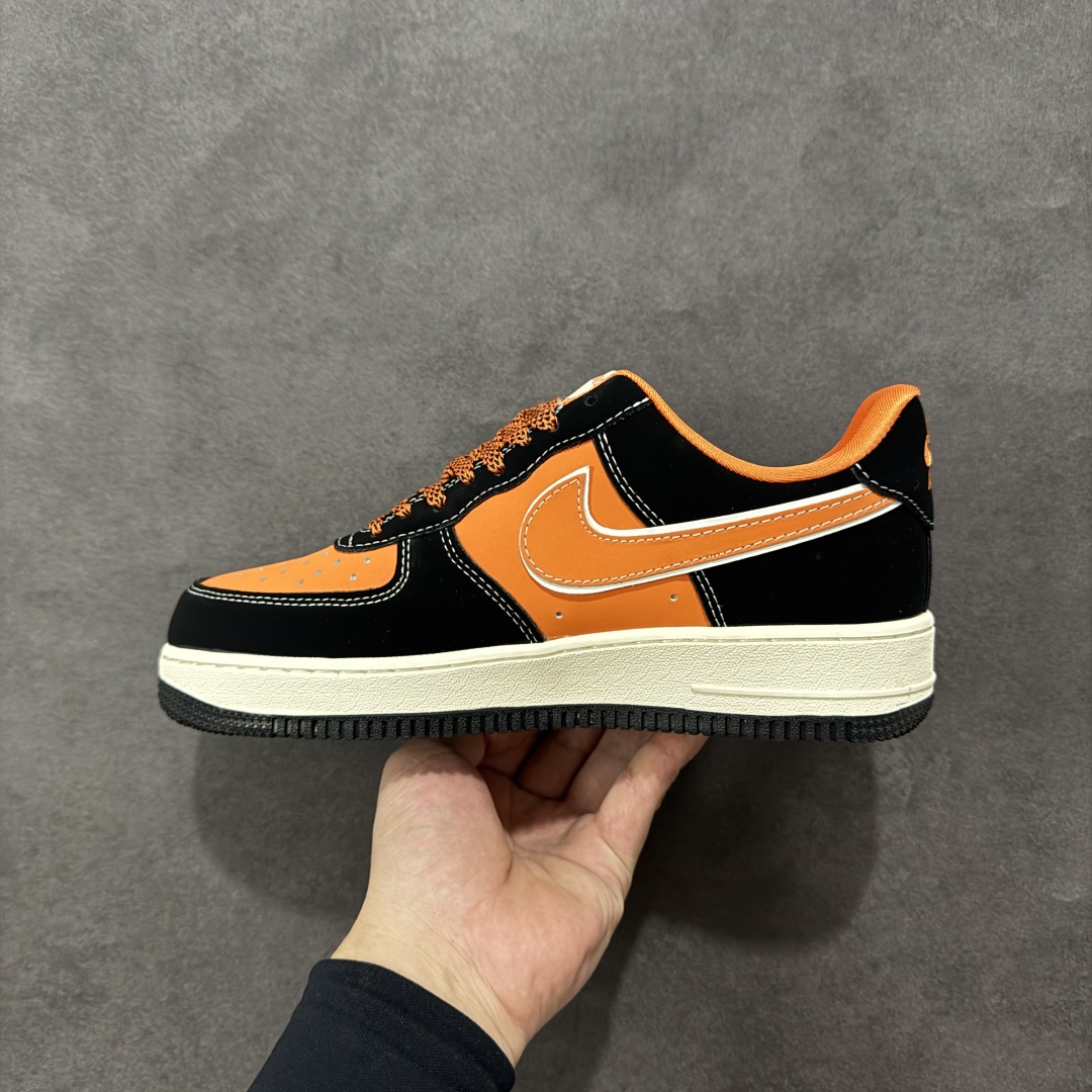 图片[2]-【定制版】Nike Air Force 1 07 HERMES 联名 黑橙 货号：XL1979-112 尺码：36 36.5 37.5 38 38.5 39 40 40.5 41 42 42.5 43 44 44.5 45 编码：HXSA310320-选品中心