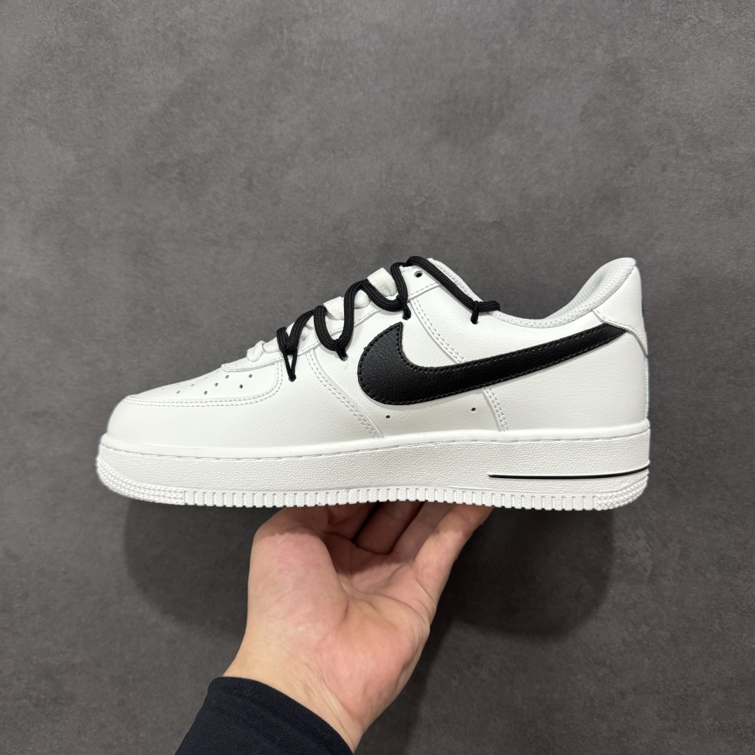 图片[2]-【定制版】Nike Air Force 1 Low 07 白黑绑带 原楦头原纸板 打造纯正低帮空军版型 全掌内置蜂窝气垫 原盒配件 原厂中底钢印、拉帮完美 货号：CW2288-111 尺码：36 36.5 37.5 38 38.5 39 40 40.5 41 42 42.5 43 44 44.5 45-选品中心
