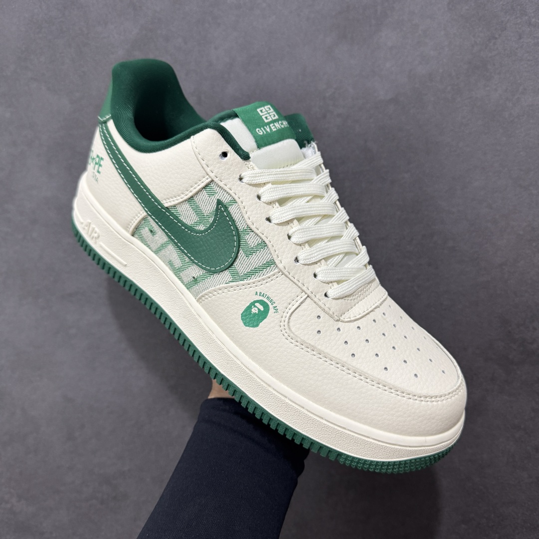 图片[3]-【定制版】Bape x Nk Air Force 1’07 定制配色 猿人头联名 空军一号低帮经典低帮休闲百搭板鞋 定制鞋盒 大厂流水作业生产 超高清洁度 皮料切割干净无任何毛边 内置蜂窝气垫 细节完美 货号：DK0188-089  尺码：36 36.5 37.5 38 38.5 39 40 40.5 41 42 42.5 43 44 44.5 45 编码：HXSB310320-选品中心
