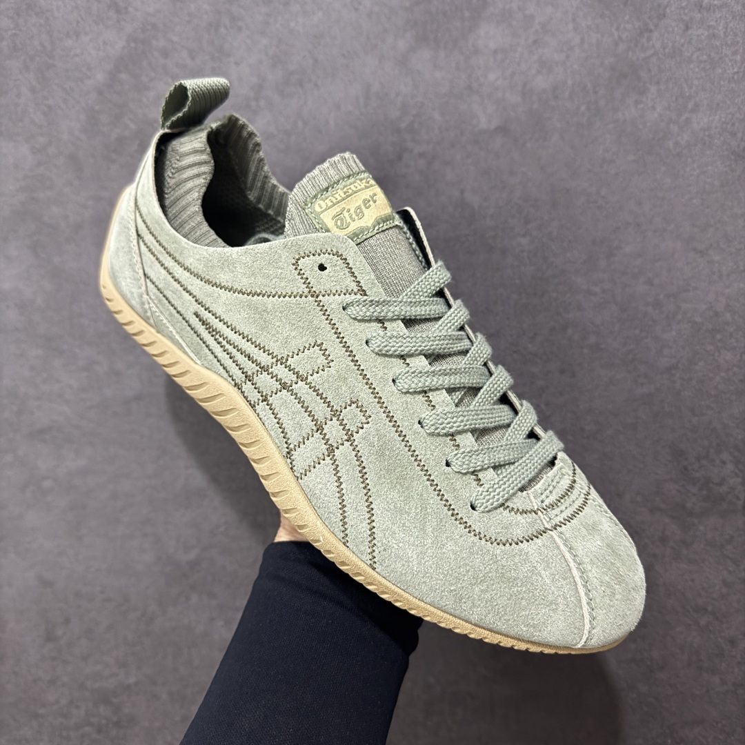 图片[3]-【公司级】亚瑟士 Onitsuka Tiger 鬼塚虎 SCLAW 鬼冢虎 轻便舒适 防滑耐磨透气支撑 低帮 生活休闲鞋 男女同款 复古美学极简风格，配色独具个性又超级好看。鞋口织物收口，经典鞋袜一体，明线设计标志性 logo，太亮眼啦！整体采用织物和柔软皮革拼接，时尚质感满满。关键是上脚舒服得不得了，巨好穿！不管是日常搭配还是运动，它都能完美胜任。 尺码：36-45含半码-选品中心