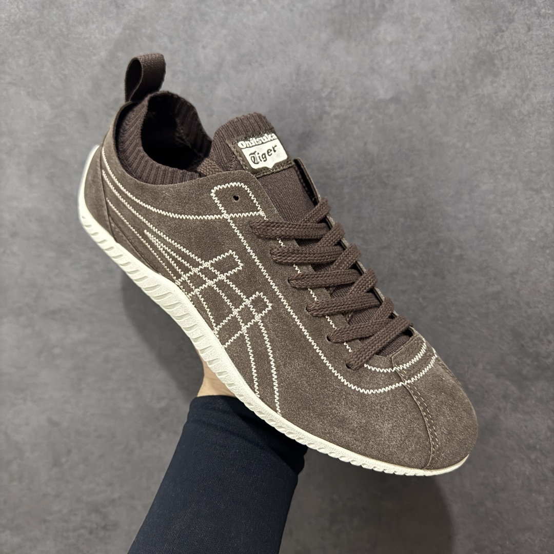 图片[3]-【公司级】亚瑟士 Onitsuka Tiger 鬼塚虎 SCLAW 鬼冢虎 轻便舒适 防滑耐磨透气支撑 低帮 生活休闲鞋 男女同款 复古美学极简风格，配色独具个性又超级好看。鞋口织物收口，经典鞋袜一体，明线设计标志性 logo，太亮眼啦！整体采用织物和柔软皮革拼接，时尚质感满满。关键是上脚舒服得不得了，巨好穿！不管是日常搭配还是运动，它都能完美胜任。 尺码：36-45含半码-选品中心