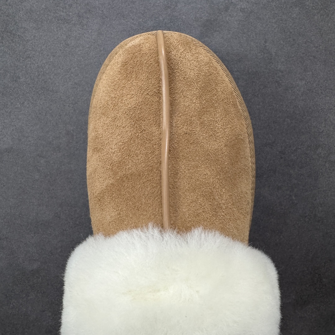 图片[8]-【SP顶级版】UGG DISQUETTE 拖鞋 秋冬羊毛一体雪地靴 W/1122550 原代工厂隆丰A级真羊毛皮一体完全遵循正平正品，精选A级羊皮毛一体材质，内里毛绒如云朵般包裹双脚，白带恒温属性一寒锁温抗冻，股季透气排湿，让双脚时刻处于干爽舒适的状态，轻量化设计搭配柔韧鞋底，每一步都似踩在软垫上，再加上贴合足型的弧度与足跟支撑，无论是居家休憩,外出通勤还是日常跑腿，全天行走也无负担。 从经典高筒靴到简约拖鞋，从基础中性色到潮流设计，既能与牛仔裤、卫衣打造随性日常，也能搭配裙子、男女同款更能轻松适配情侣穿搭。 优质羊皮毛天生耐磨损，搭配扎实工艺与防水科技加持，能抵御日常磨损与雨雪侵袭。一双穿数年仍能保持柔软质感💪🏻 尺码：35-40-选品中心