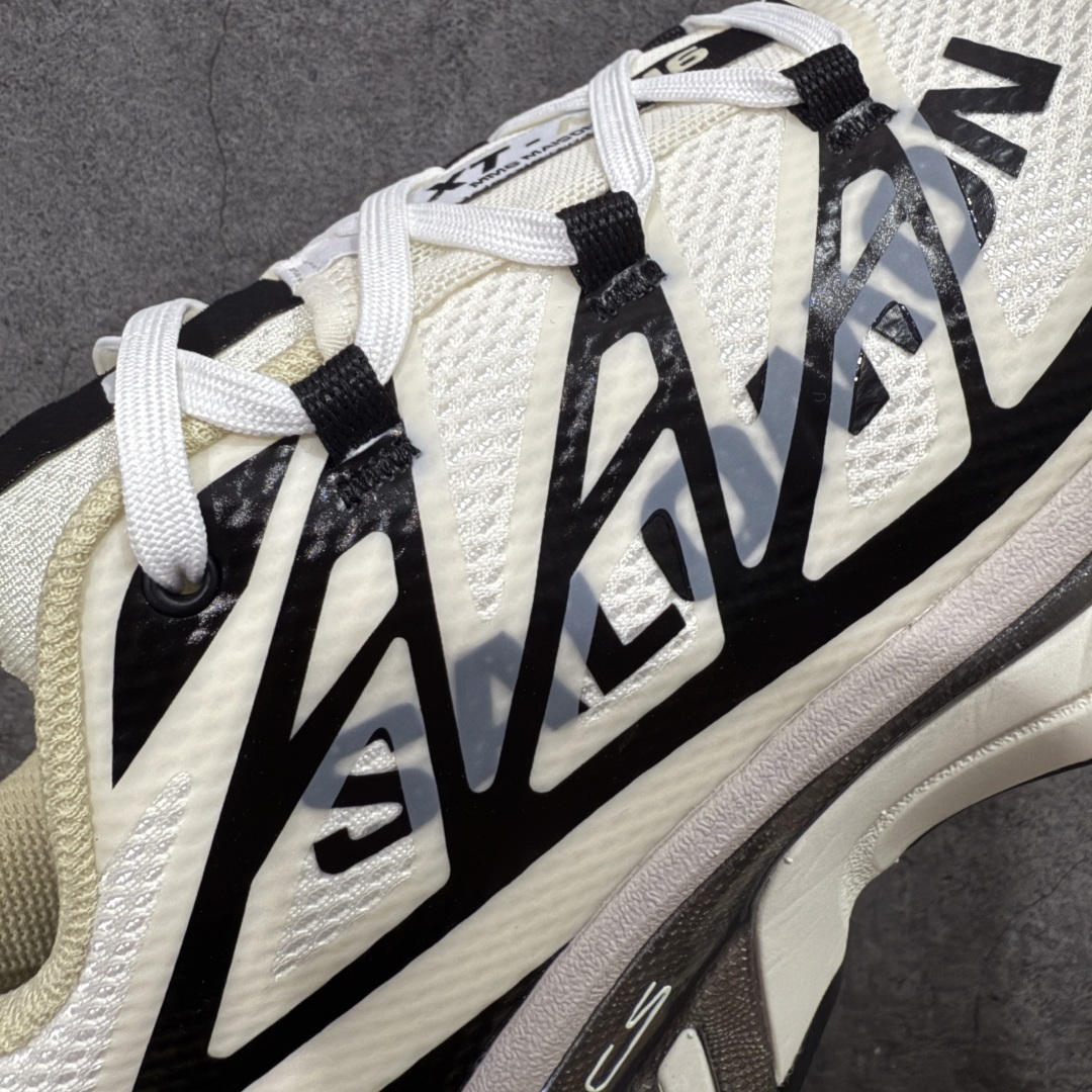 图片[4]-【纯原版】 MM6 Maison Margiela x SALOMON 萨洛蒙 XT-6网布绒面革 舒适 低帮 生活休闲鞋 男女款 白色 纯原外贸平台特供订单 全套原纸板楦头开发 原厂特供网布配套加持 确保原汁原味 完美呈现版型 原档数据独家私模五层组合大底 原装Ortholite轻量化鞋垫 原厂TPU锁扣 进口港宝加持 后跟自然饱满 还原公司包裹性 尺码： 36-45-选品中心