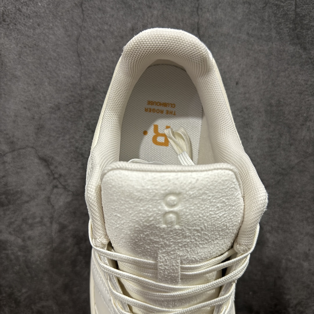 图片[8]-【公司级】THE Roger Clubhouse 复古单品 费德勒 x On 昂跑 减震舒适板鞋 #鞋款以网球为灵感的运动休闲鞋，大胆的复古外观与革新科技融合，助力运动生活的活力探索，让你尽享全天候舒适；多层叠加的环保人造皮革打造富有质感的鞋面，结合缝线、透气孔细节，体现恰到好处的复古美学。多款配色打破网球场的固有规则，带来焕然一新的视觉享受 货号：3MF10541534 尺码：36 37.5 38 39 40 41 42 43 44 45 编码：AYB230240-选品中心