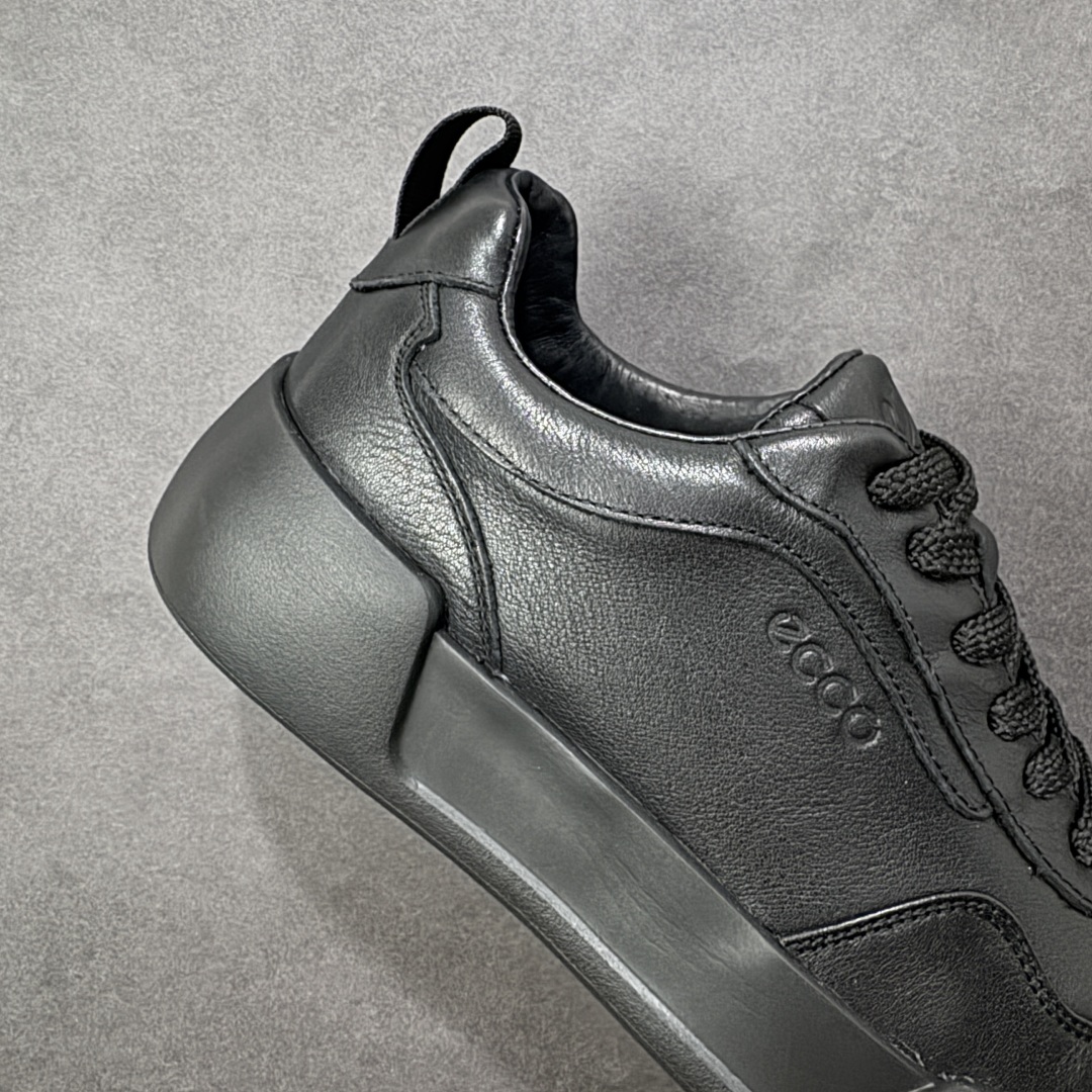 图片[6]-【公司级】Ecco 爱步街头时尚户外系列黄景瑜同款真皮系带舒适板鞋  #鞋面采用家族工艺牛皮革 纹理自然光泽 细腻柔软 独具时尚色彩 便捷简约系带设计，可自由调节松紧 贴合脚型 PU中底，橡胶大底 实力增高后跟底 抓地力强 具有良好的耐磨性 轻盈柔韧 舒适耐穿 简约设计黑武士 出街独具风采  货号：63533501001 尺码：38 39 40 41 42 43 44 皮鞋码-选品中心