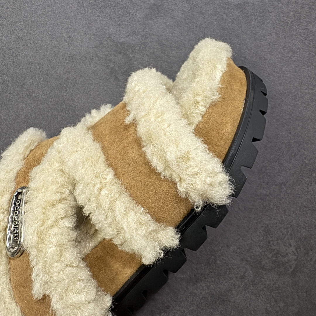 图片[5]-【公司级】GG-CC 2025 路易暖茶 秋冬新款 5.5CM 厚底增高 百搭勃肯半拖 这款毛毛拖采用了柔软的绒毛材质，搭配上经典的棕色设计，既温暖又充满时尚感。 厚实的绒毛不仅提供了极佳的保暖效果，还让你的双脚享受极致的舒适。 货号：G25Y9084B 尺码：35 36 37 38 39 40 编码：TLB270280-选品中心