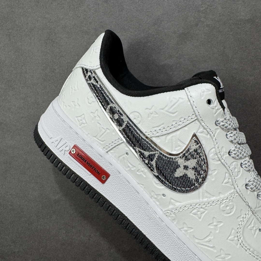 图片[6]-【定制版】Nike Air Force 1 \’07 Low “LV联名—白黑立体印刷” 高端定制 低帮休闲板鞋 定制鞋盒 大厂纯原品质出货 超高清洁度 皮料切割干净无任何毛边 细节完美 货号：XL1979-111 尺码：36 36.5 37.5 38 38.5 39 40 40.5 41 42 42.5 43 44 44.5 45 编码：QFB310320-选品中心