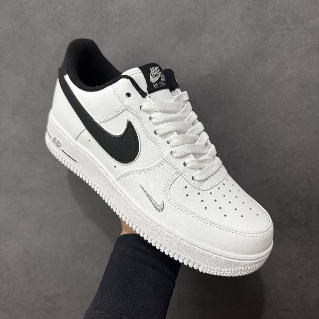 图片[3]-【定制版】Nike Air Force 1\’07 Low 黑银小勾 空军一号低帮休闲板鞋  #定制皮料 原厂3D打印 定制鞋盒 原楦原纸板 纯正空军版型 内置全掌气垫 货号：ZH0316-109  尺码：36 36.5 37.5 38 38.5 39 40 40.5 41 42 42.5 43 44 44.5 45 编码：HXSA310320-选品中心
