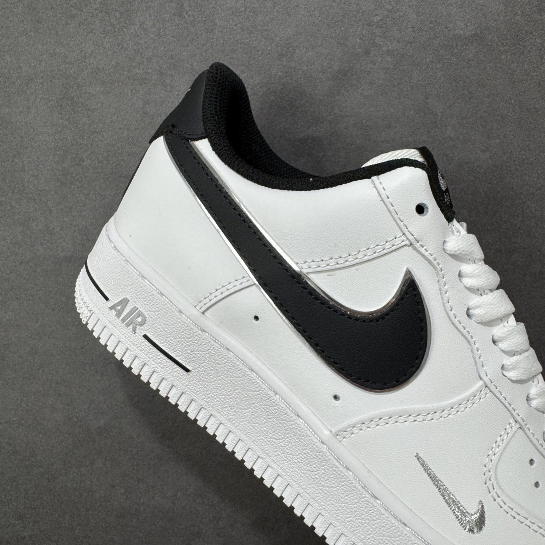 图片[6]-【定制版】Nike Air Force 1\’07 Low 黑银小勾 空军一号低帮休闲板鞋  #定制皮料 原厂3D打印 定制鞋盒 原楦原纸板 纯正空军版型 内置全掌气垫 货号：ZH0316-109  尺码：36 36.5 37.5 38 38.5 39 40 40.5 41 42 42.5 43 44 44.5 45 编码：HXSA310320-选品中心
