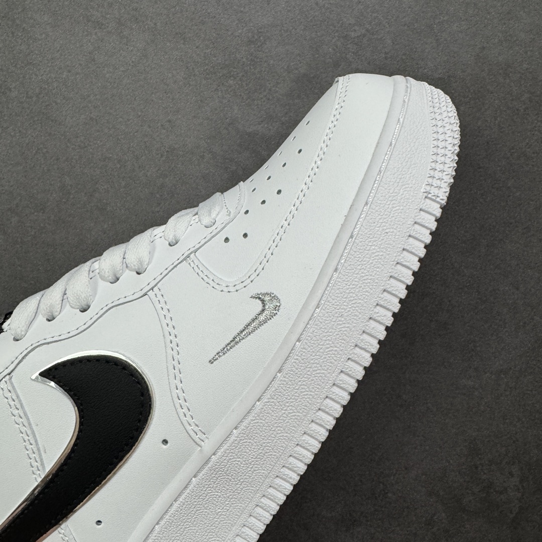 图片[5]-【定制版】Nike Air Force 1\’07 Low 黑银小勾 空军一号低帮休闲板鞋  #定制皮料 原厂3D打印 定制鞋盒 原楦原纸板 纯正空军版型 内置全掌气垫 货号：ZH0316-109  尺码：36 36.5 37.5 38 38.5 39 40 40.5 41 42 42.5 43 44 44.5 45 编码：HXSA310320-选品中心