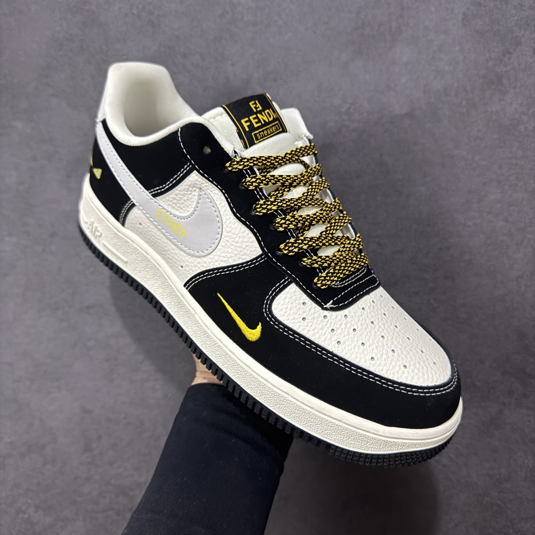 图片[3]-【定制版】Nike Air Force 1\’07 Low 芬迪联名 黑猫 空军一号低帮休闲板鞋  #原楦头原纸板 原装鞋盒 定制五金配件 内置全掌气垫 原厂鞋底 货号：DX1888-099  尺码：36 36.5 37.5 38 38.5 39 40 40.5 41 42 42.5 43 44 44.5 45 编码：HXSA310320-选品中心