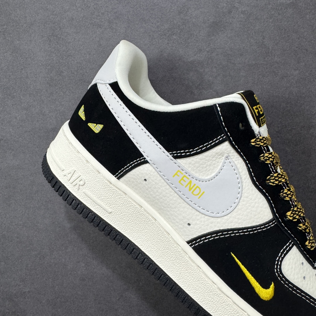 图片[6]-【定制版】Nike Air Force 1\’07 Low 芬迪联名 黑猫 空军一号低帮休闲板鞋  #原楦头原纸板 原装鞋盒 定制五金配件 内置全掌气垫 原厂鞋底 货号：DX1888-099  尺码：36 36.5 37.5 38 38.5 39 40 40.5 41 42 42.5 43 44 44.5 45 编码：HXSA310320-选品中心