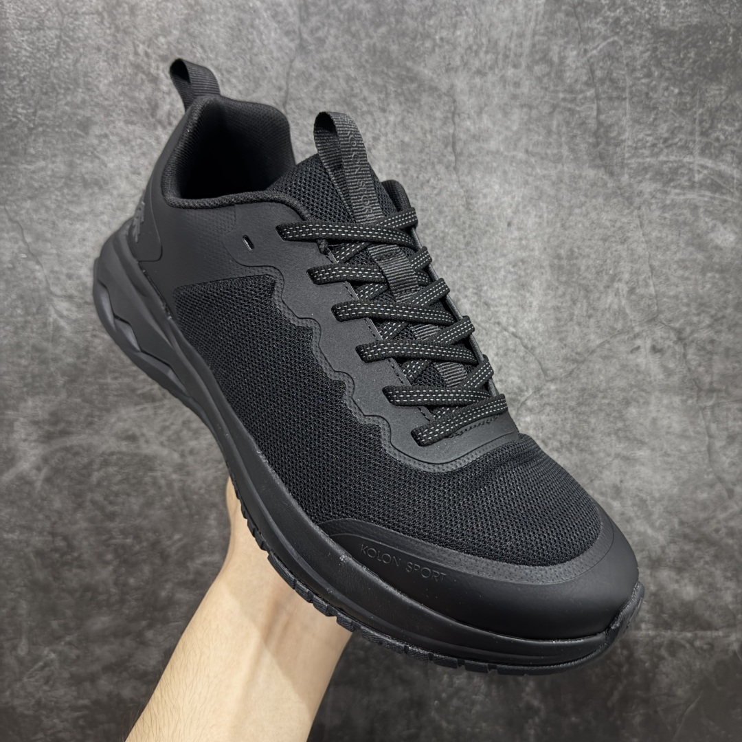 图片[3]-【公司级】可隆KOLON SPORT Skyler 2 舒适柔软 防水支撑轻便回弹 低帮 徒步鞋 黑色 脚感软到像踩云朵☁️—鞋面柔软贴合脚型，走石子路也不硌脚；防滑V黄金大底纹路深似锯齿，泥地、陡坡都稳稳拿捏，下雨天也不怕打滑。黑色耐脏又百搭，日常穿去上班是低调质感，进山徒步是可靠装备，从城市到山野，一双鞋承包所有 “出走计划” 尺码：39-45-选品中心