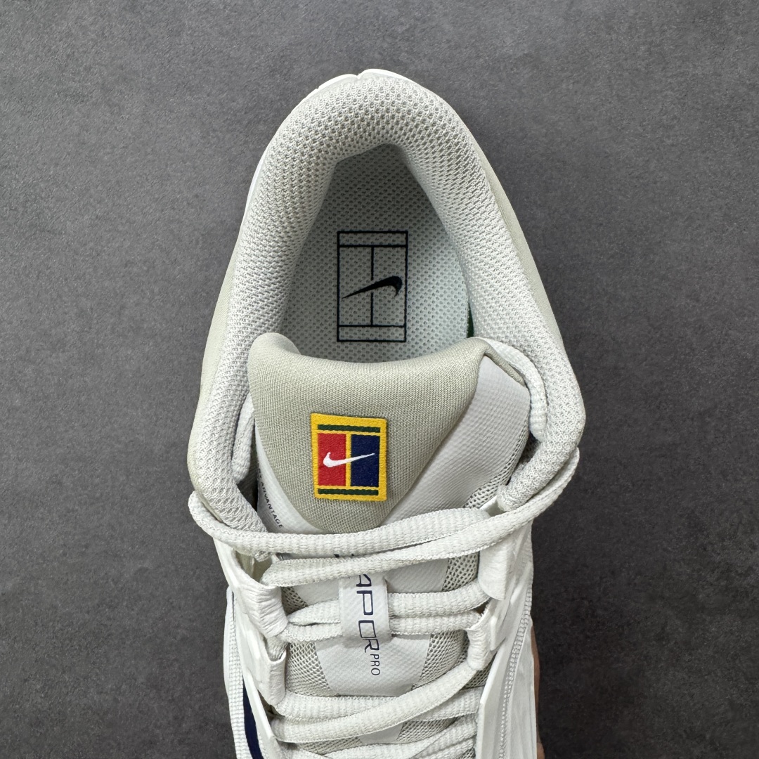 图片[7]-【外贸版】Nike Vapor Pro 3 Premium 简约时尚百搭经典 减震 低帮 网球鞋 FZ2161-100 颜值与实用性兼具 轻质网眼鞋面，透气又轻盈 Air Zoom 缓震配置超给力，击球冲击能有效吸收，缓震回弹超舒适，启动反馈也很赞。 鞋身流线型设计，减少空气阻力，灵活性拉满 鞋底橡胶耐磨，硬地抓地力强，多方向人字纹，急停、变向都稳 中足锁定稳，侧向支撑靠谱，鞋楦贴合度适中，打球时脚在鞋里不乱晃，能专注赢球 简约设计适配多种风格，运动与日常场景无缝切换 轻量化与透气性 网面材质减轻重量，长时间穿着舒适 尺码：36-47-选品中心