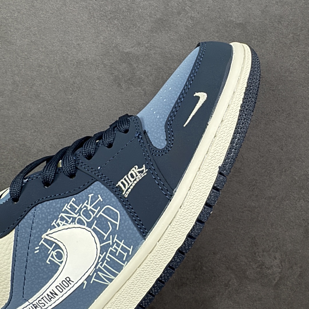 图片[5]-【定制版】Nike Jordan Air Jordan 1 x DIOR 蓝白小勾 纯原大厂出品 极力推荐 定制鞋盒 大厂纯原品质出货 超高清洁度 皮料切割干净无任何毛边 细节完美 货号：LD8888-006 尺码： 36 36.5 37.5 38 38.5 39 40 40.5 41 42 42.5 43 44 44.5 45-选品中心