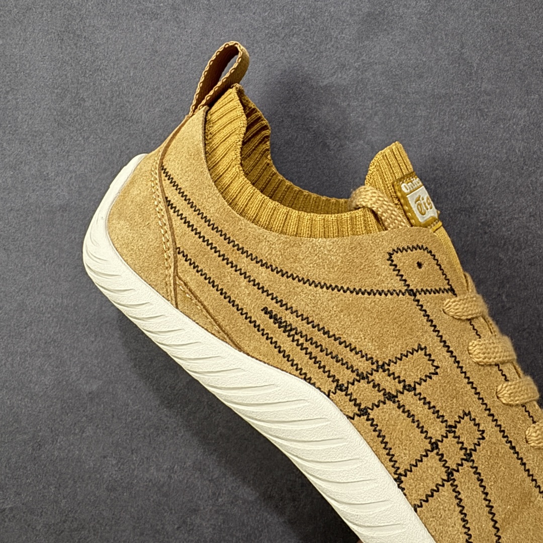 图片[6]-【公司级】亚瑟士 Onitsuka Tiger 鬼塚虎 SCLAW 鬼冢虎 轻便舒适 防滑耐磨透气支撑 低帮 生活休闲鞋 男女同款 复古美学极简风格，配色独具个性又超级好看。鞋口织物收口，经典鞋袜一体，明线设计标志性 logo，太亮眼啦！整体采用织物和柔软皮革拼接，时尚质感满满。关键是上脚舒服得不得了，巨好穿！不管是日常搭配还是运动，它都能完美胜任。 尺码：36-45含半码-选品中心