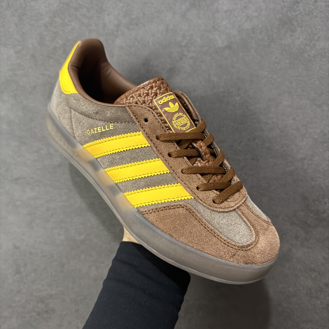 图片[3]-【公司级D版】AD Gazelle Indoor Trainers 羚羊内训系列低帮复古百搭休闲运动德训风板鞋 JI2588 90年代经典的复刻版！自60年代以足球训练鞋面世以来,Gazelle就以其经典设计席卷全球。1991年版本的复刻,再造经典Gazelle。采用皮革打造,搭配浊色细节,让这款经典更加简约。 尺码：35.5-45 编码：YQB200210-选品中心